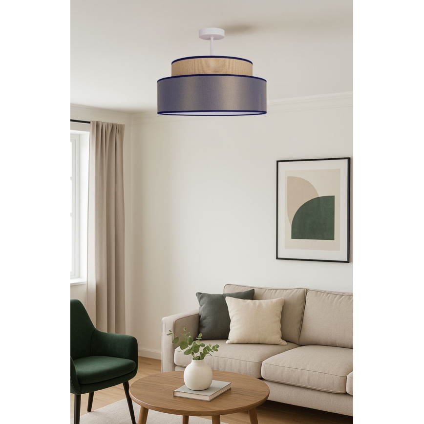 Полилей за повърхностен монтаж GRACE 1xE27/60W/230V бежов/кафяв