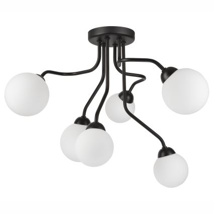 Полилей за повърхностен монтаж HOLLY 6xG9/5W/230V черен