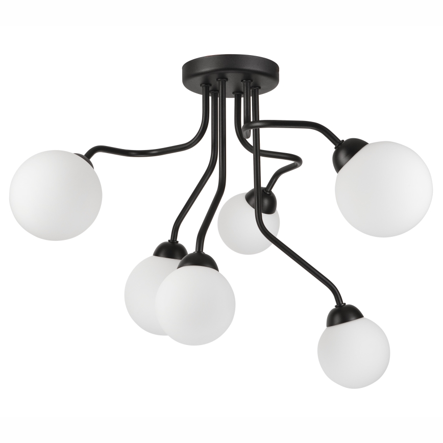 Полилей за повърхностен монтаж HOLLY 6xG9/5W/230V черен
