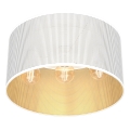 Полилей за повърхностен монтаж LOFT SHADE 3xE27/60W/230V бял/златист