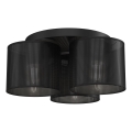 Полилей за повърхностен монтаж LOFT SHADE 3xE27/60W/230V черен
