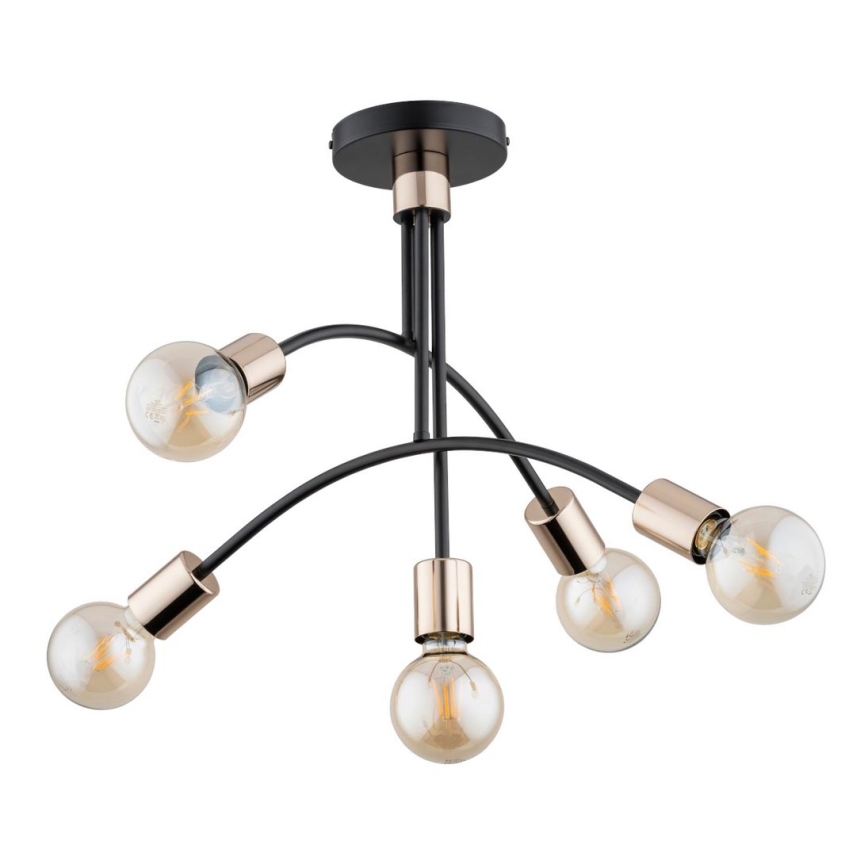 Полилей за повърхностен монтаж LUSCO 5xE27/60W/230V