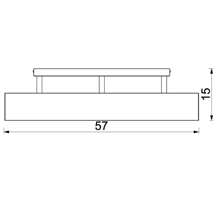 Полилей за повърхностен монтаж MAISON 3xGU10/8W/230V кафяв/дъб