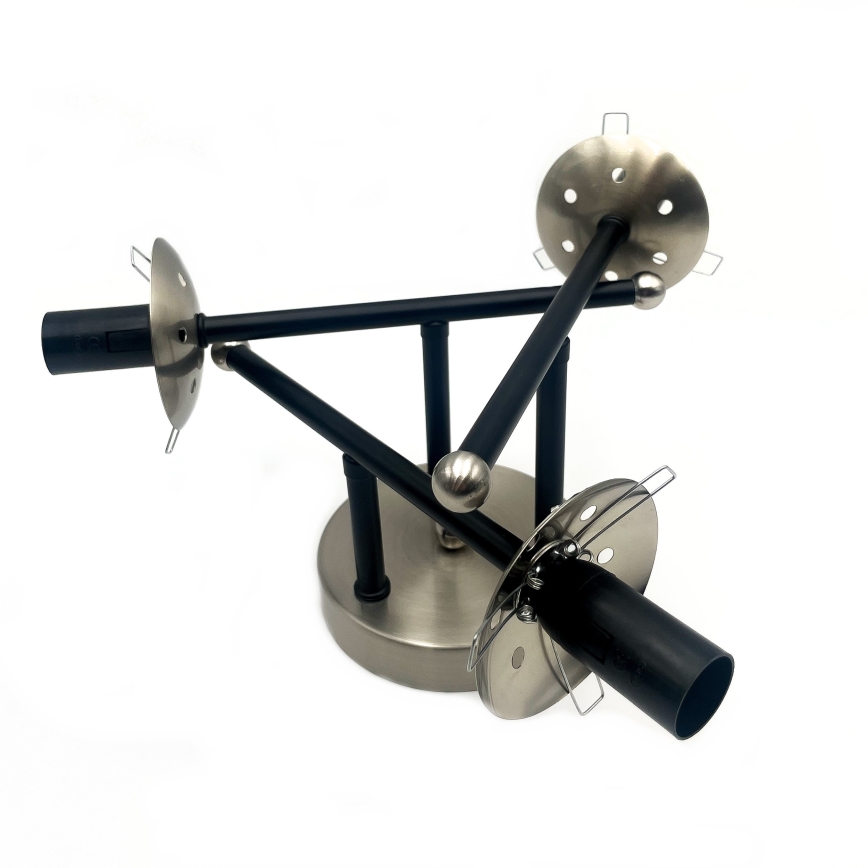 Полилей за повърхностен монтаж MALENA 3xE14/5W/230V черен/опушен