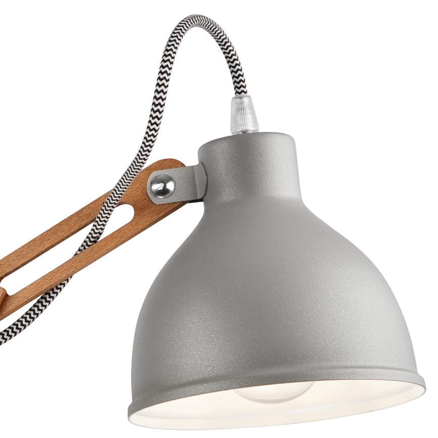Полилей за повърхностен монтаж MARCELLO 3xE27/60W/230V бук - FSC сертифицирано