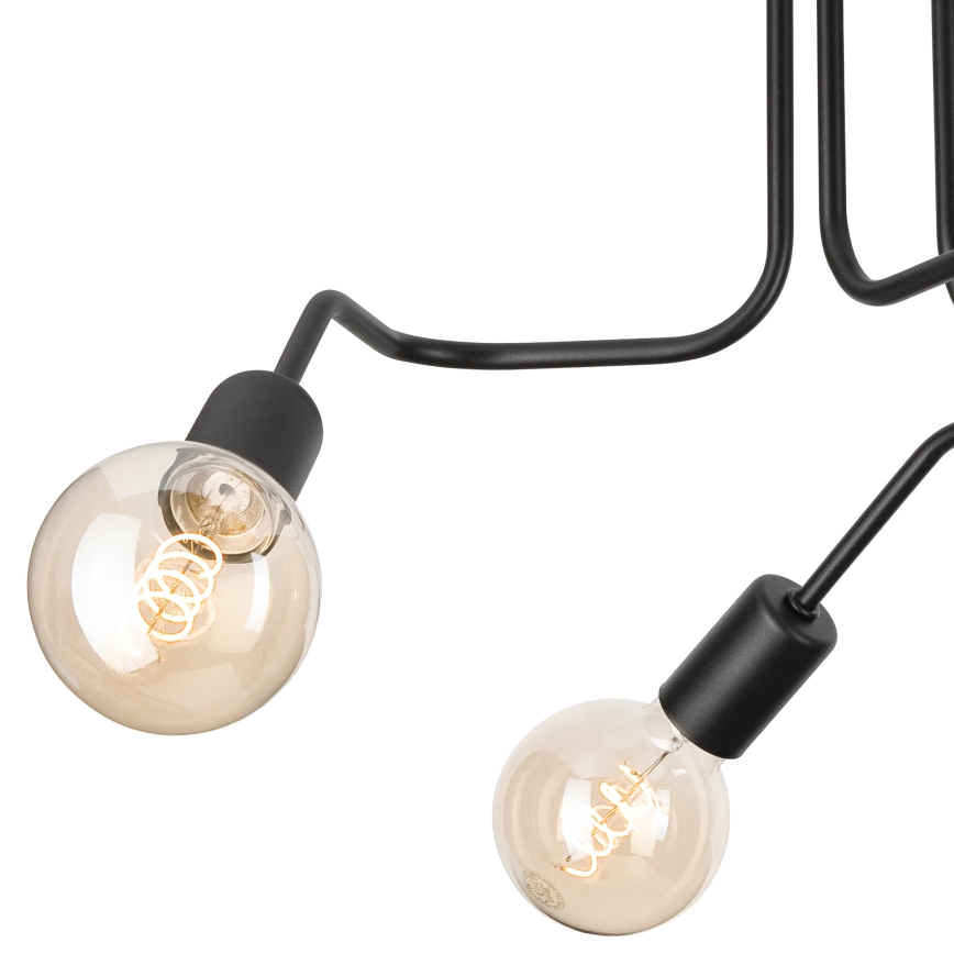 Полилей за повърхностен монтаж MATYLDA 3xE27/60W/230V черен