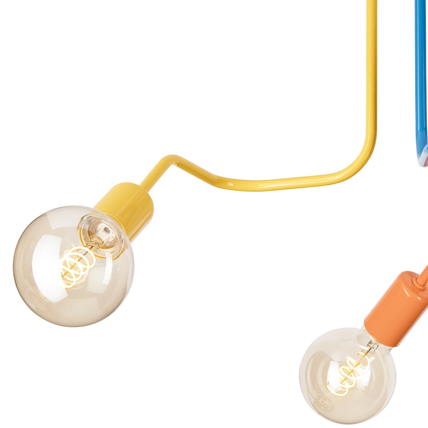 Полилей за повърхностен монтаж MATYLDA 3xE27/60W/230V цветен