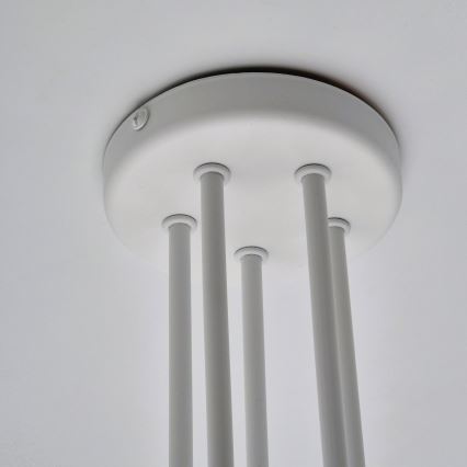 Полилей за повърхностен монтаж MATYLDA 5xE27/60W/230V бял