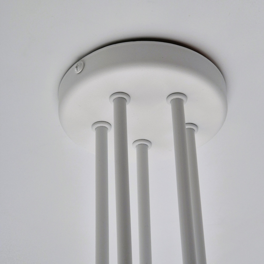 Полилей за повърхностен монтаж MATYLDA 5xE27/60W/230V бял