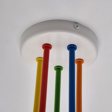 Полилей за повърхностен монтаж MATYLDA 5xE27/60W/230V цветен