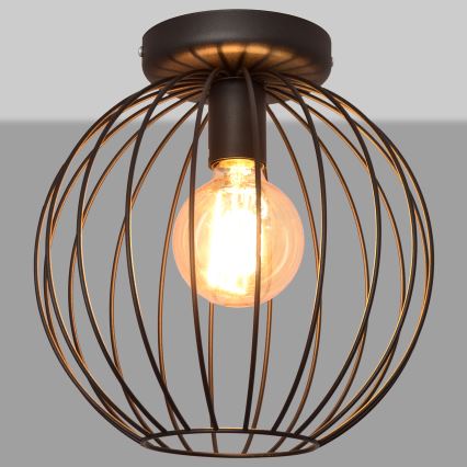 Полилей за повърхностен монтаж MERCURE 1xE27/15W/230V Ø 30 cм черен