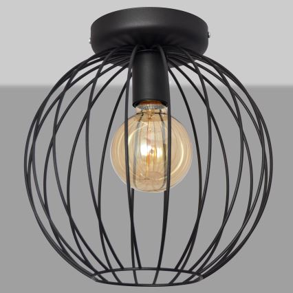 Полилей за повърхностен монтаж MERCURE 1xE27/15W/230V Ø 30 cм черен