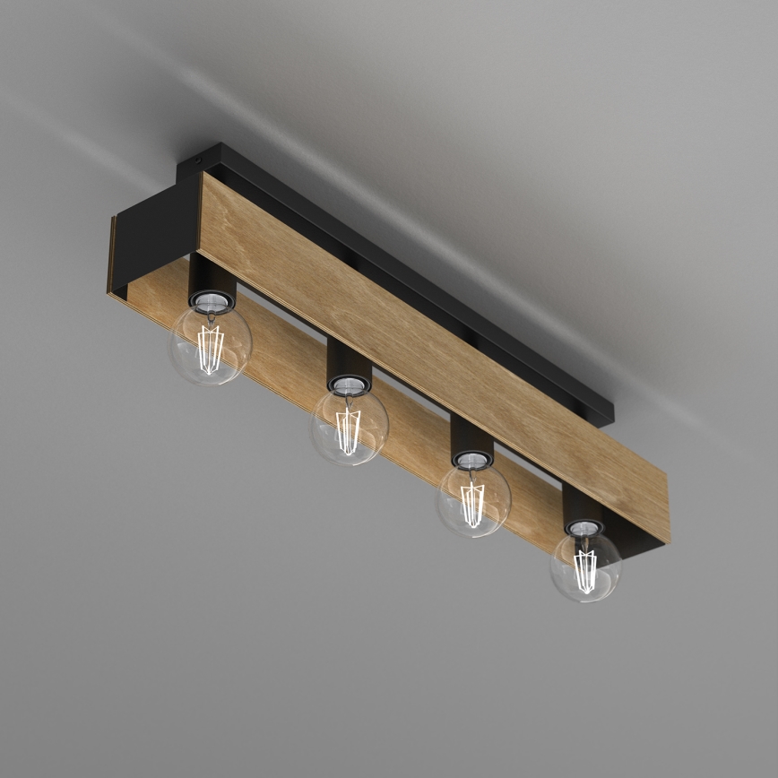 Полилей за повърхностен монтаж MILUZA 4xE27/15W/230V