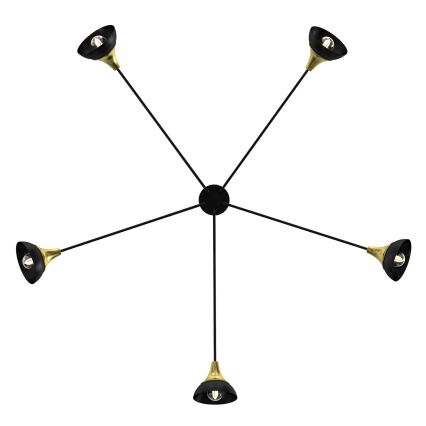 Полилей за повърхностен монтаж NERGIS 5xE27/60W/230V