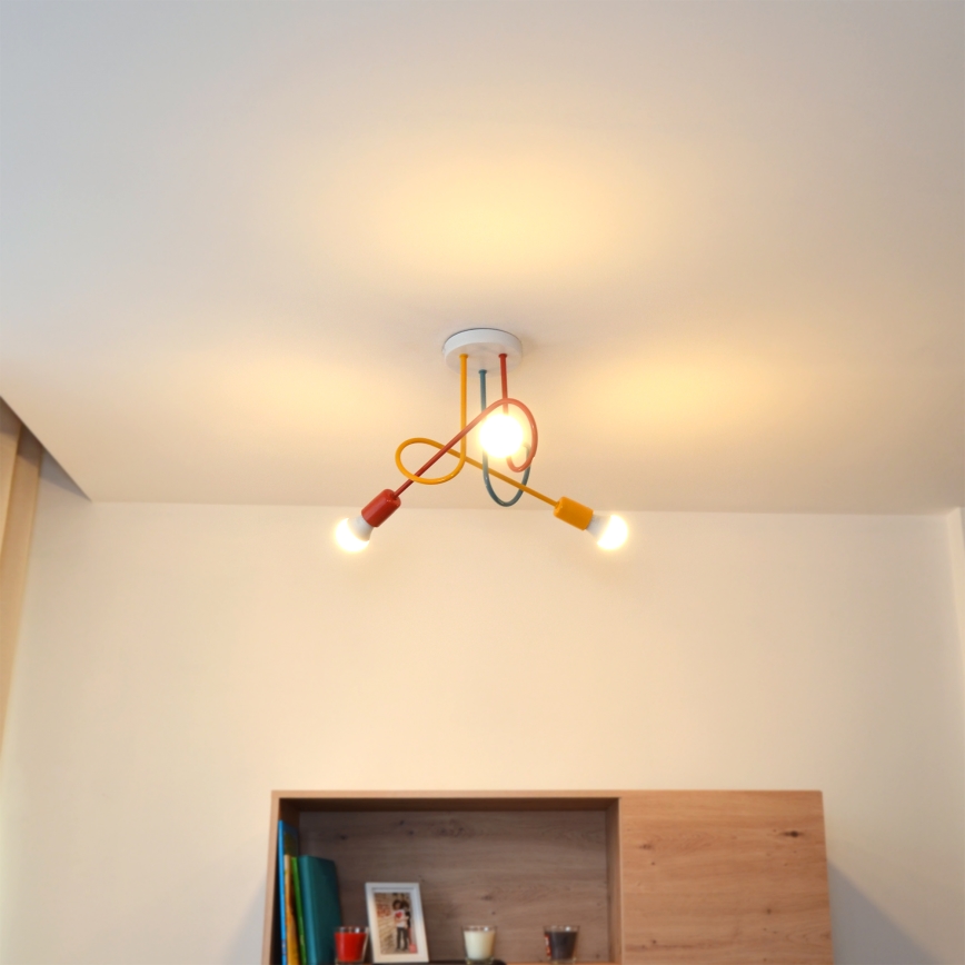 Полилей за повърхностен монтаж OXFORD 3xE27/15W/230V