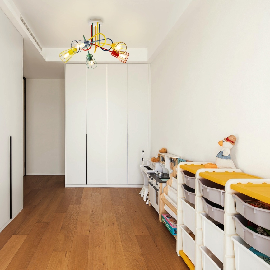 Полилей за повърхностен монтаж OXFORD 5xE27/15W/230V