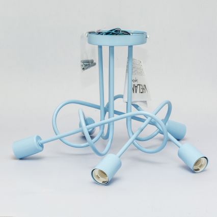 Полилей за повърхностен монтаж OXFORD 5xE27/15W/230V син