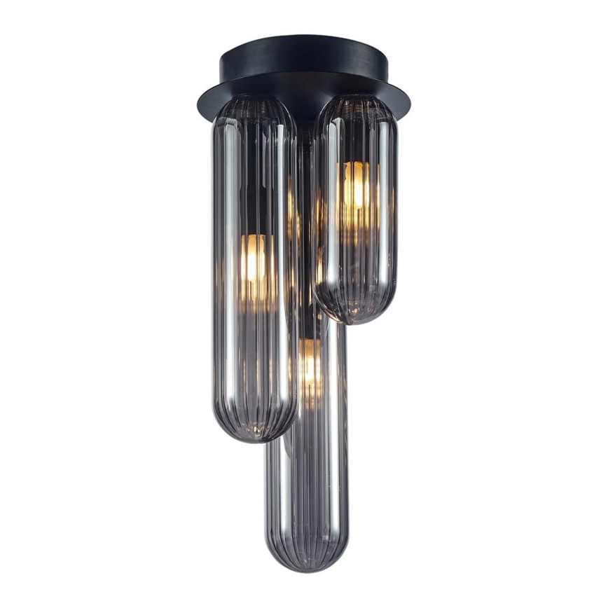 Полилей за повърхностен монтаж PAX 3xG9/9W/230V черен
