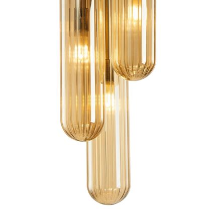 Полилей за повърхностен монтаж PAX 3xG9/9W/230V златист