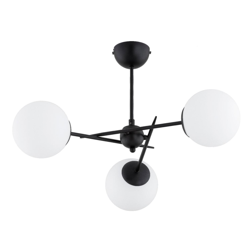 Полилей за повърхностен монтаж PRIMERY 3xE14/10W/230V черен