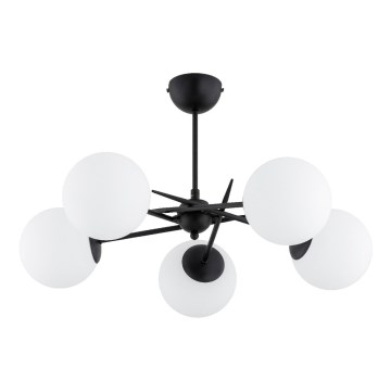 Полилей за повърхностен монтаж PRIMERY 5xE14/10W/230V черен