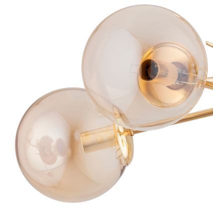 Полилей за повърхностен монтаж PRIMERY 5xE14/10W/230V златист