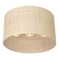 Полилей за повърхностен монтаж RATTAN 3xE27/60W/230V ратанов
