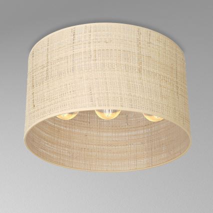Полилей за повърхностен монтаж RATTAN 3xE27/60W/230V ратанов