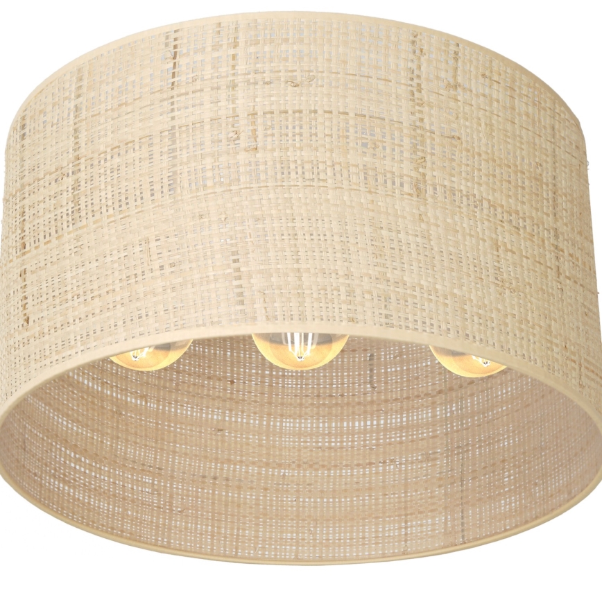 Полилей за повърхностен монтаж RATTAN 3xE27/60W/230V ратанов