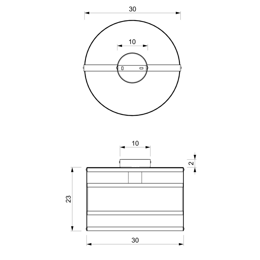 Полилей за повърхностен монтаж RIM 1xE27/60W/230V черен/златист