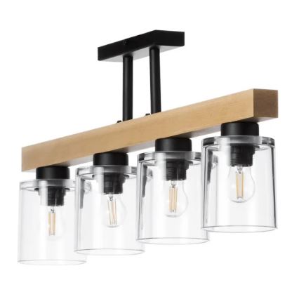 Полилей за повърхностен монтаж RUSTIC RADIANCE 4xE27/60W/230V