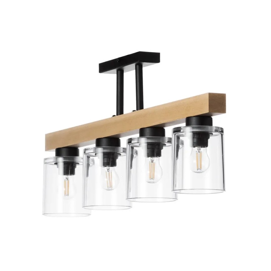 Полилей за повърхностен монтаж RUSTIC RADIANCE 4xE27/60W/230V