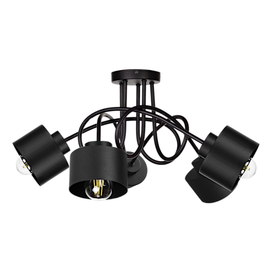 Полилей за повърхностен монтаж SIMPLY BLACK 5xE27/60W/230V