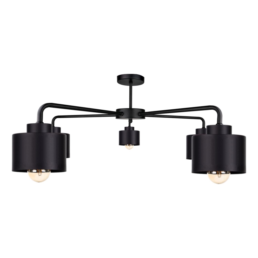 Полилей за повърхностен монтаж SIMPLY BLACK 5xE27/60W/230V