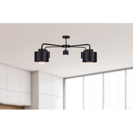 Полилей за повърхностен монтаж SIMPLY BLACK 5xE27/60W/230V