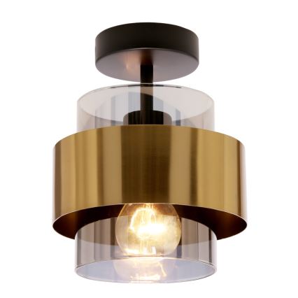 Полилей за повърхностен монтаж SPIEGA 1xE27/60W/230V златист/черен