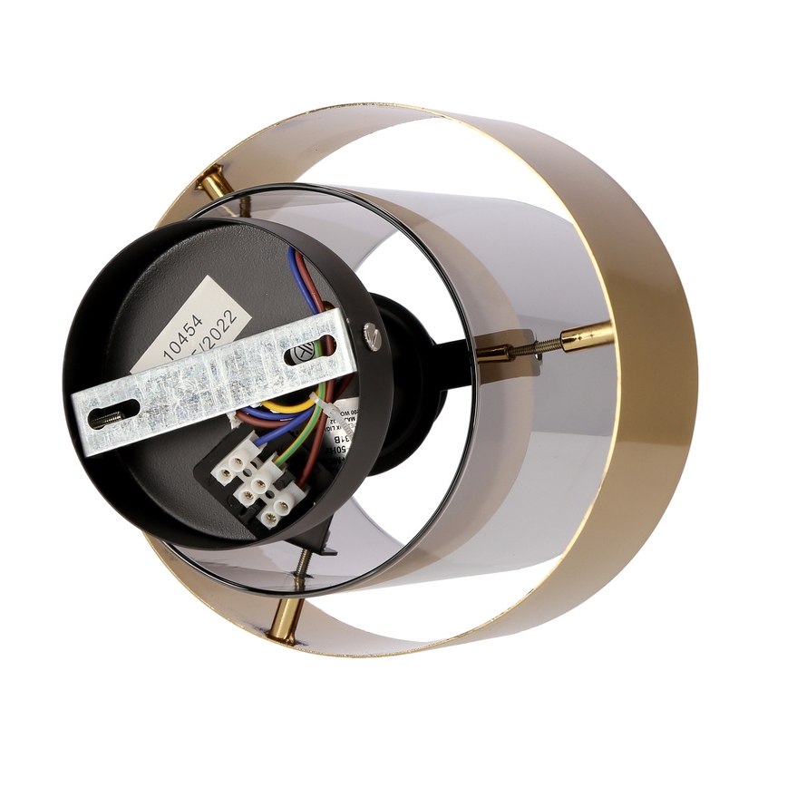 Полилей за повърхностен монтаж SPIEGA 1xE27/60W/230V златист/черен