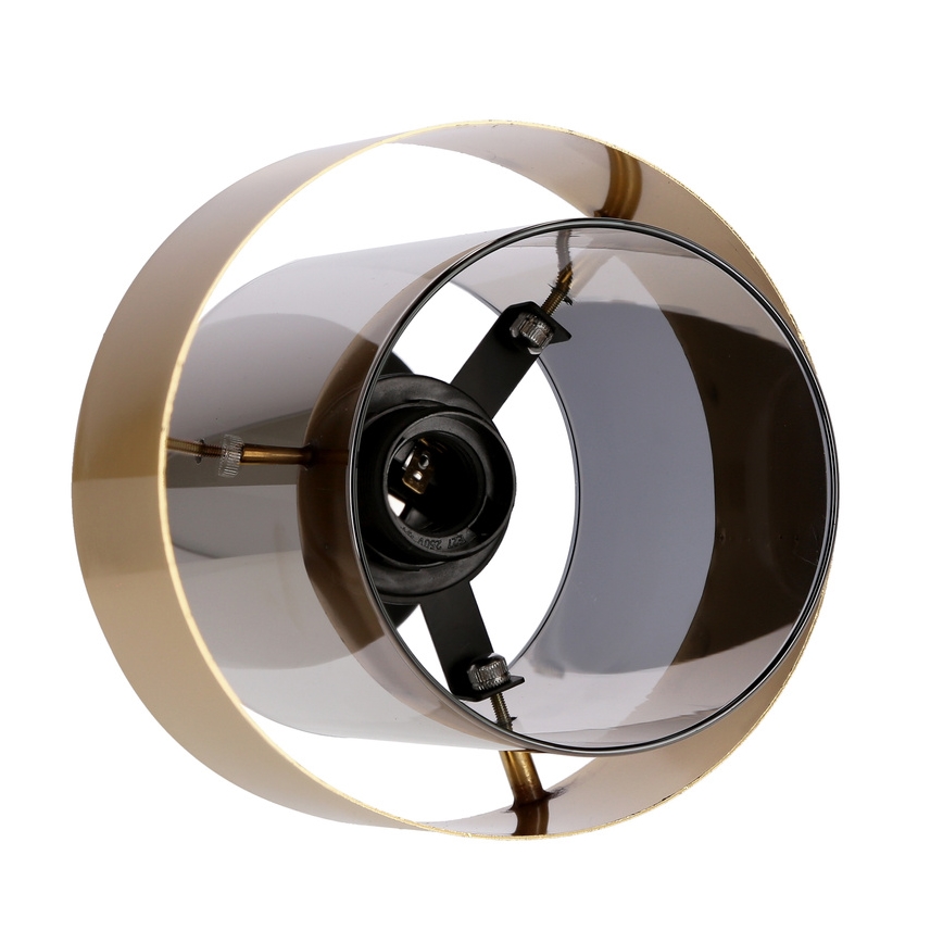 Полилей за повърхностен монтаж SPIEGA 1xE27/60W/230V златист/черен