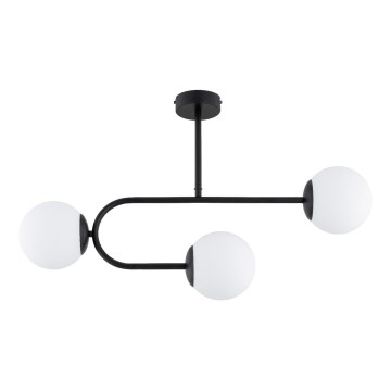 Полилей за повърхностен монтаж STELLAR 3xE14/10W/230V черен