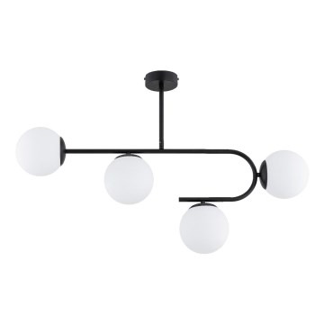 Полилей за повърхностен монтаж STELLAR 4xE14/10W/230V черен