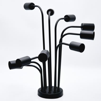 Полилей за повърхностен монтаж TRINITY 10xE27/15W/230V черен