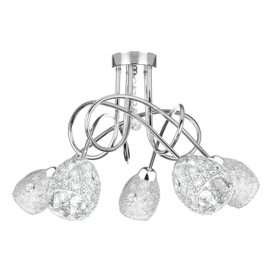 Полилей за повърхностен монтаж TWIST CRYSTAL 5xE14/40W/230V