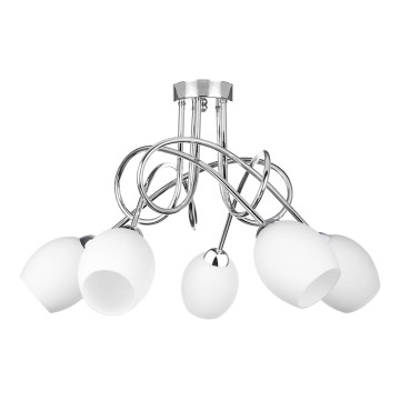Полилей за повърхностен монтаж TWIST WHITE 5xE14/40W/230V