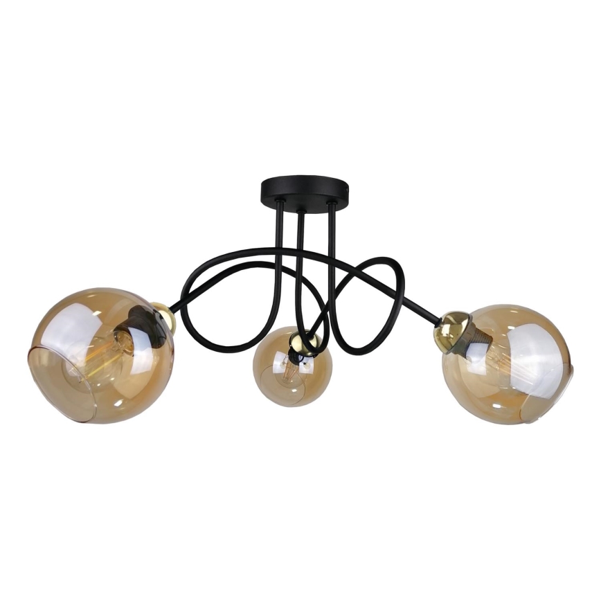 Полилей за повърхностен монтаж VENUS GOLD 3xE27/60W/230V
