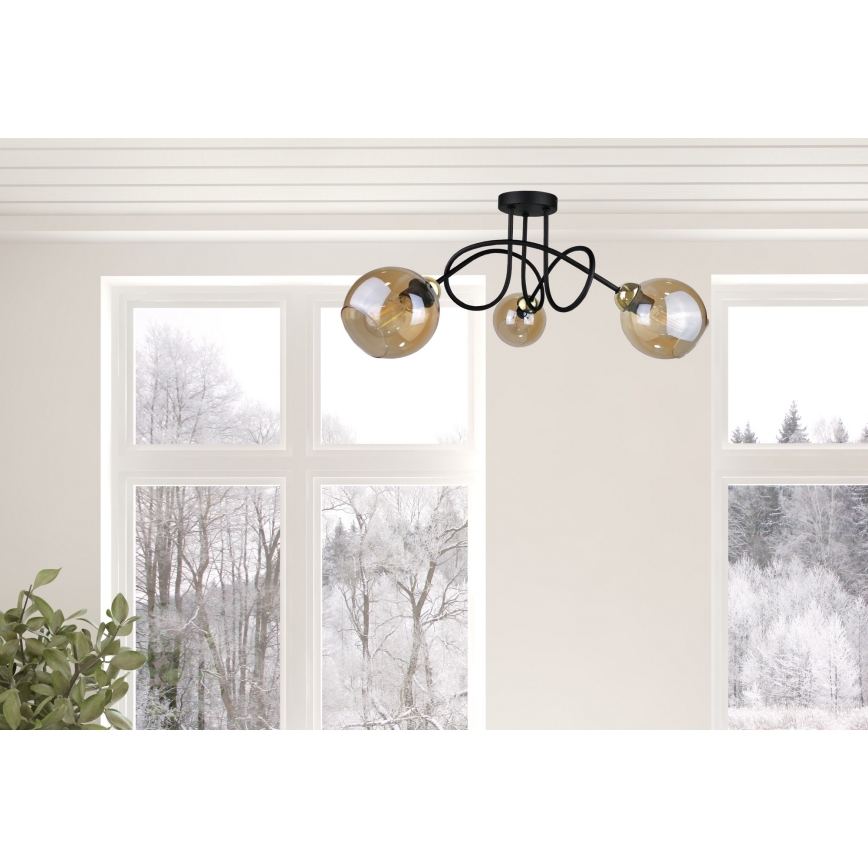 Полилей за повърхностен монтаж VENUS GOLD 3xE27/60W/230V