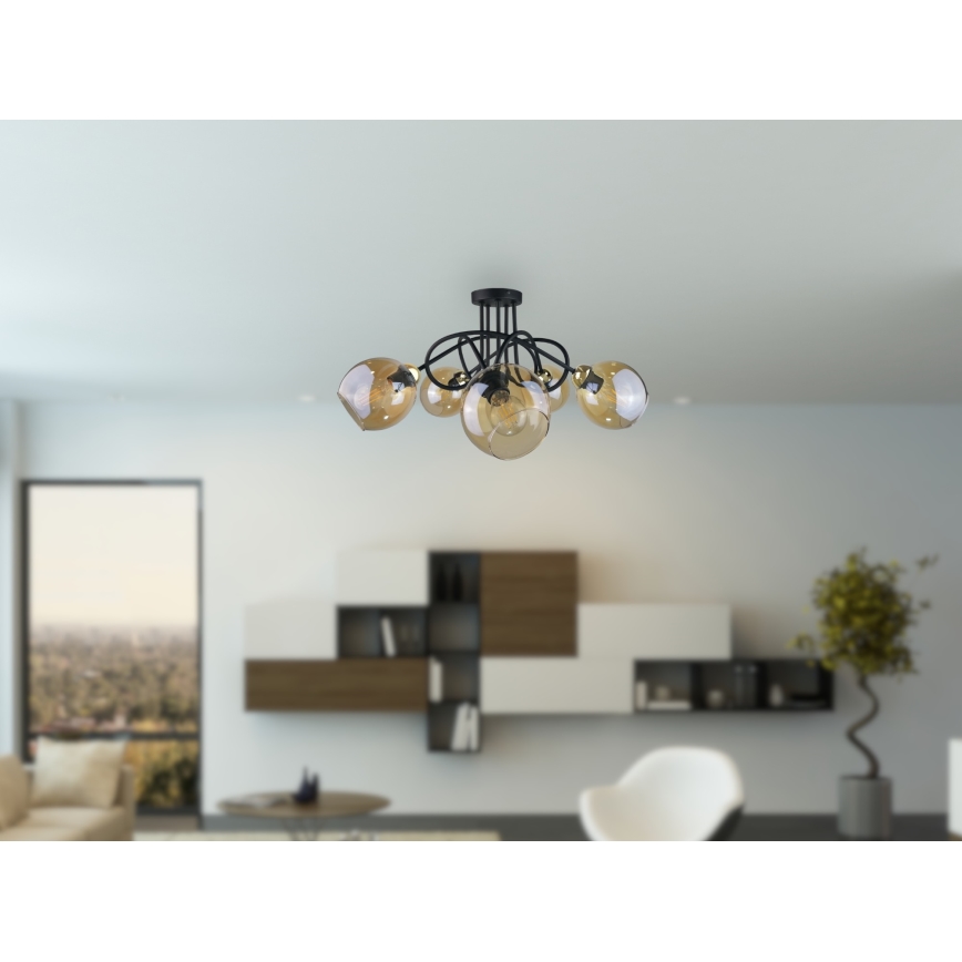 Полилей за повърхностен монтаж VENUS GOLD 5xE27/60W/230V