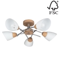 Полилей за повърхностен монтаж VILETTA 5xE27/40W/230V дъб - FSC сертифициран