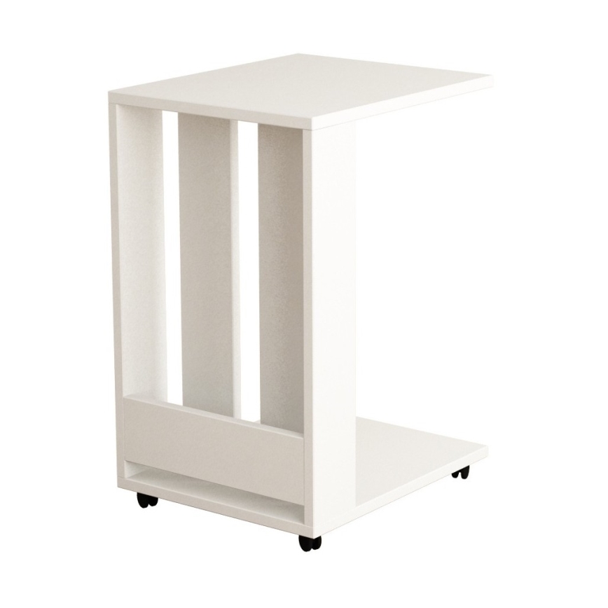 Помощна масичка EDI 60x37 cм бяла