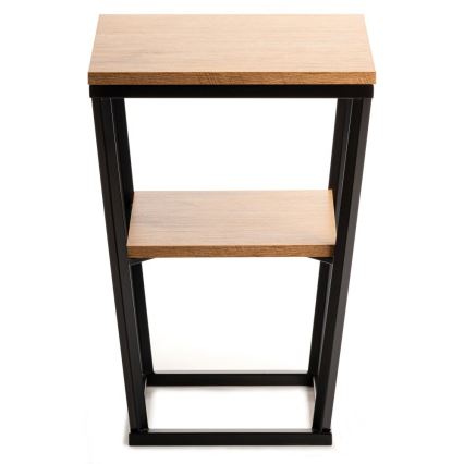 Помощна масичка EXPAND 57x40 см черна/кафява