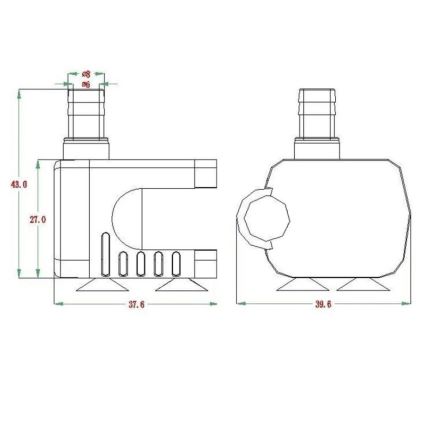 Помпа 5-12V 200л/ч